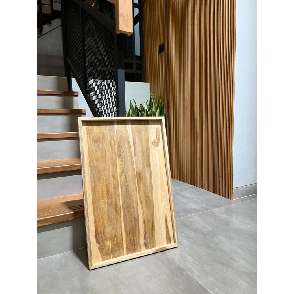 Nampan Kayu Jati Asli / Tepak Kayu Jati Asli