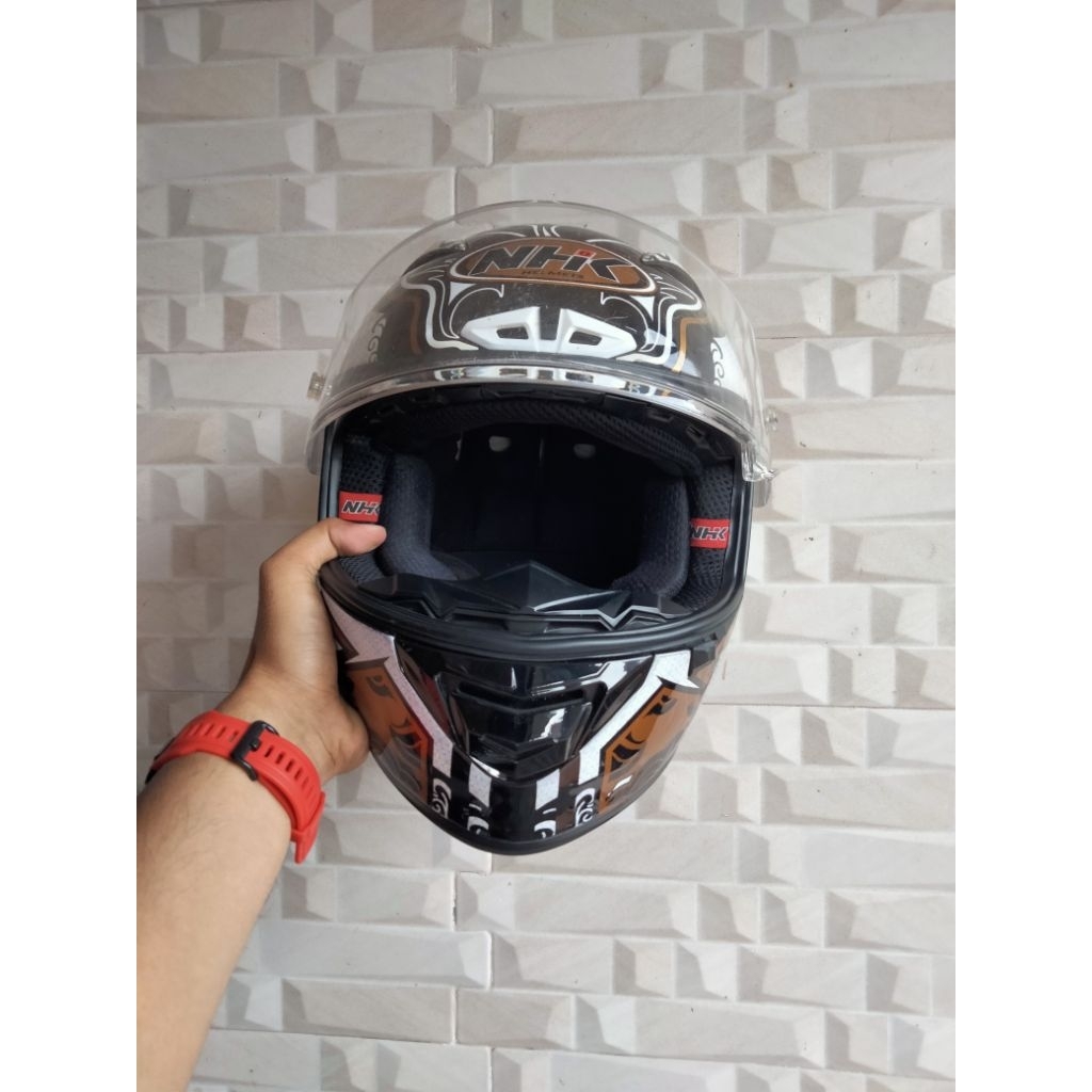 helm NHK GPR TECH RACE ex race balap motor roadrace bekas