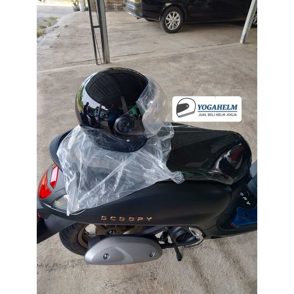 Helm Honda Scoopy Hitam Original