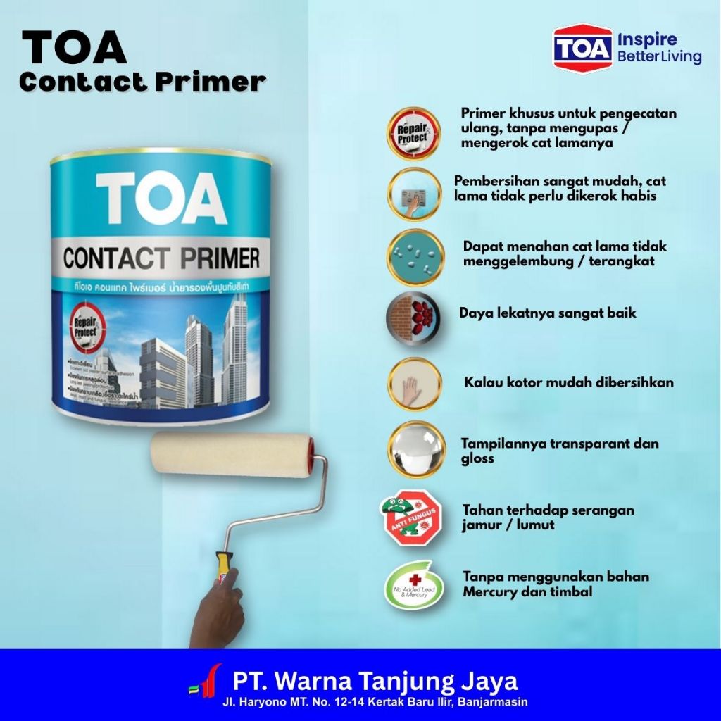 Cat tembok dasar Toa Contact Primer