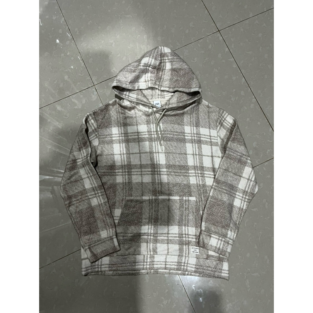 zara man hoodie woll