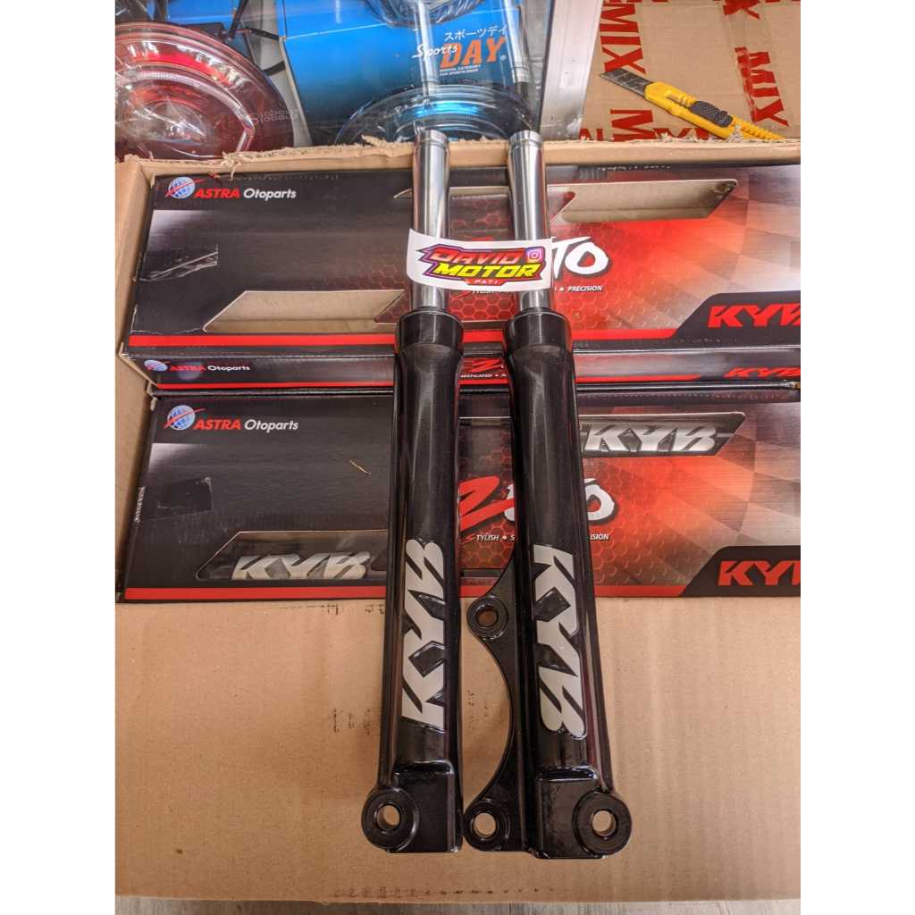 READY SHOCK DEPAN KYB KYB ZETO HITAM MIO SPORTY SOUL M3 GT ORIGINAL KYB