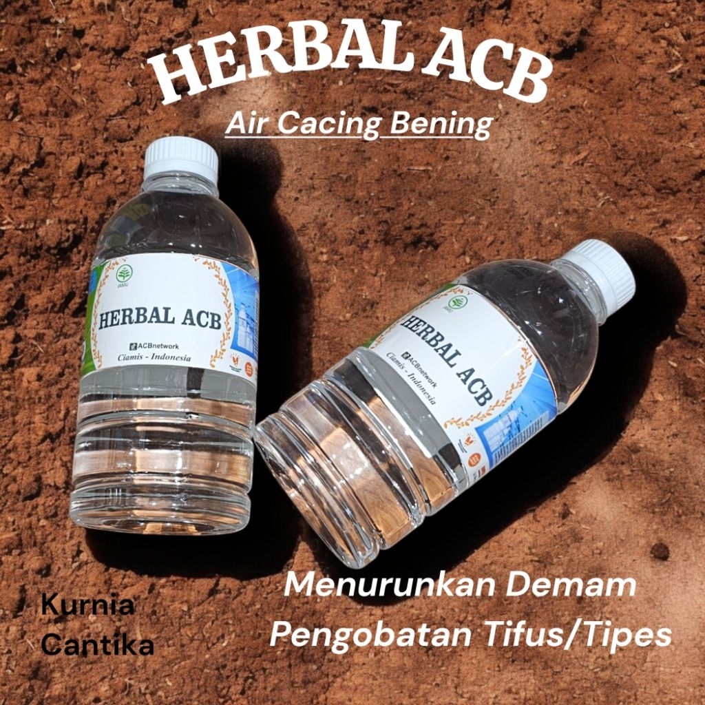 Air Cacing Obat Tipes | Tifus Air Herbal ACB | BPOM 500ml