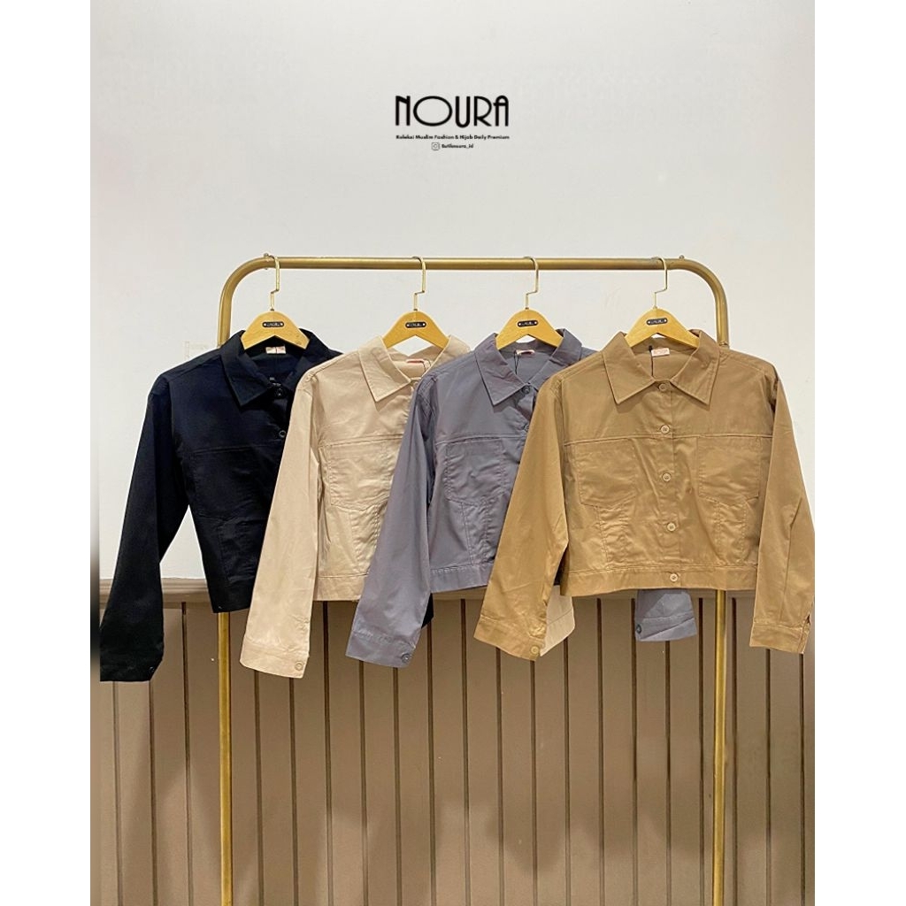 Noura Utility Crop Jacket | Butik Noura