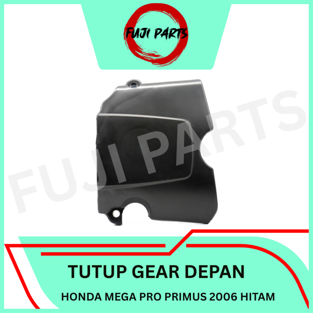 FUJI-PARTS/TUTUP-GEAR-GIGI-DEPAN/COVER/MOTOR/HONDA-MEGAPRO-PRIMUS-2006/HITAM/GRADE-ORI