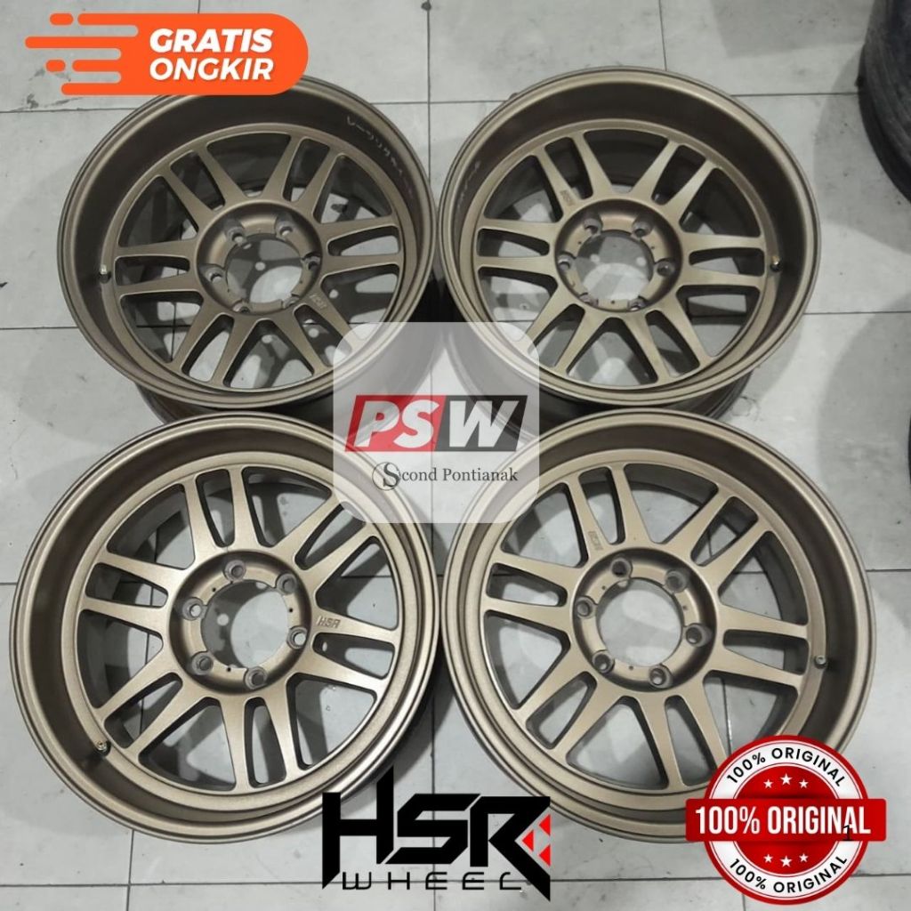 velg mobil ring 18 hsr boroko bly01 pcd 6x139 cocok fortuner pajero hilux.triton velg mobil second o
