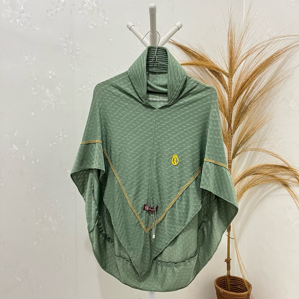 Jilbab Instan Seri Sage Premium (FREE POUCH) / Hijab Instan Sage Green / Jilbab Sage / Kerudung Inst