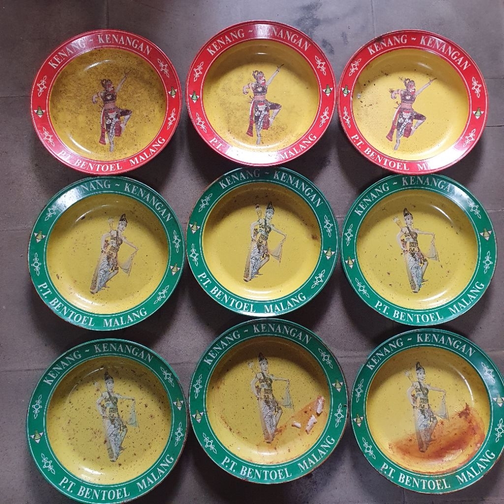 Aneka Barang Jadul Piring Enamel Iklan Bentoel Malang