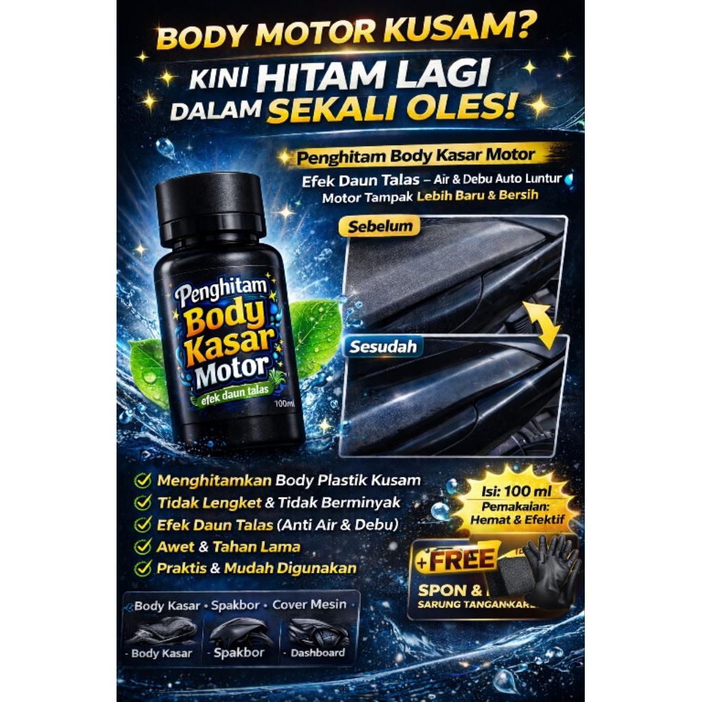 PENGHITAM  BODY MOTOR - Efek Daun Talas