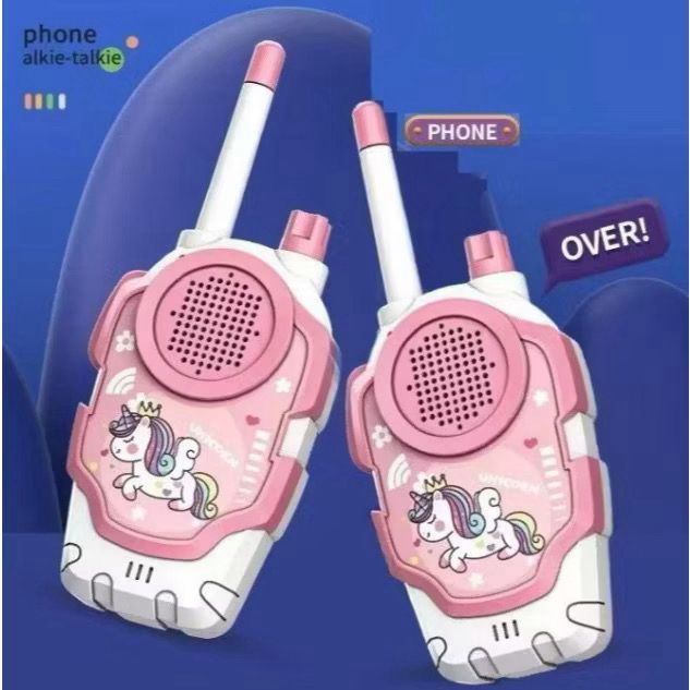 ~ HM8 ~ Walkie Talkie Nirkabel Anak Jarak Jauh Edukasi Mainan Telepon / Mainan Anak Edukasi Handy Ta
