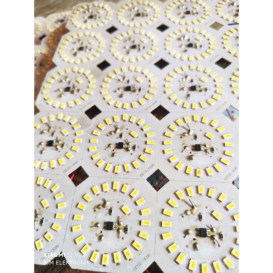 10 pcs pcb lampu led 18watt
