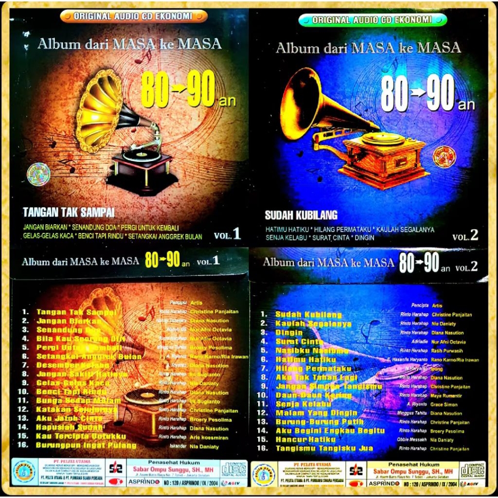 KASET CD MOBIL LAGU TEMBANG KENANGAN-KASET CD LAGU POP -KASET CD LAGU NOSTALGIA-CD LAGU MOBIL ORIGIN