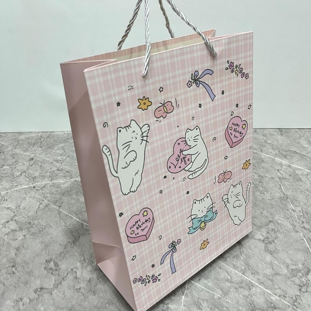 Paper Bag Kucing Tas Kado Ulang Tahun Tebal Kertas Serbaguna