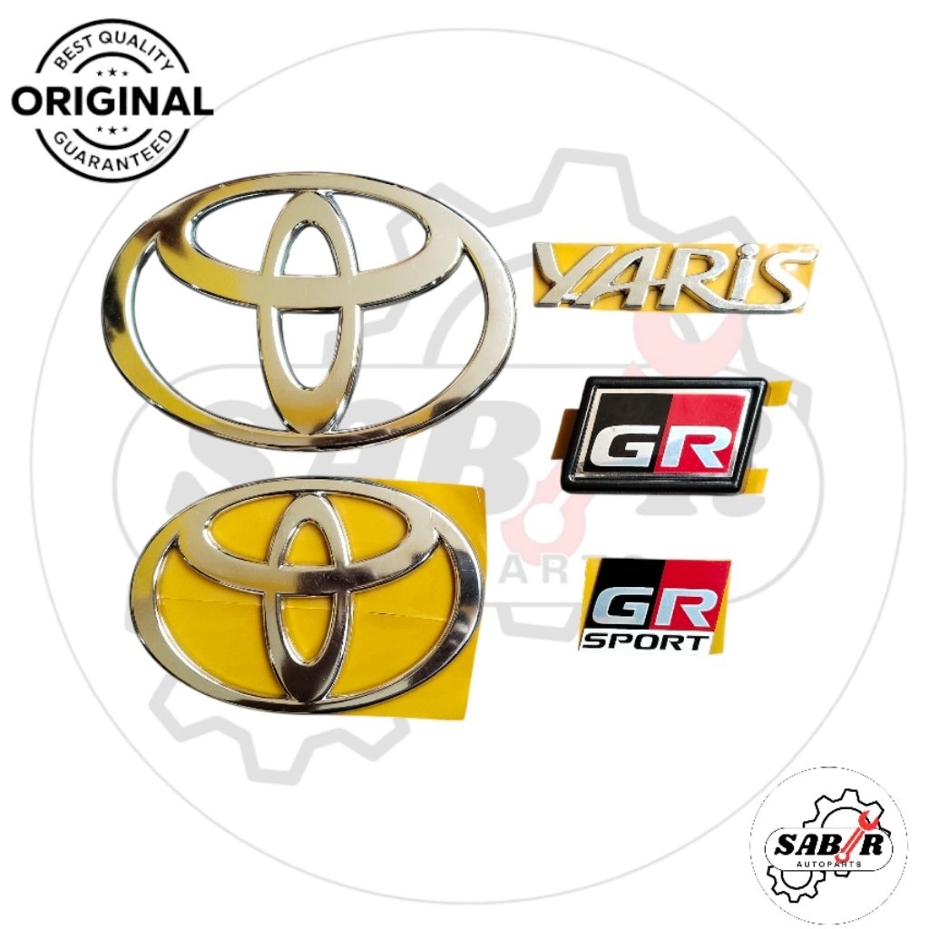 emblem logo toyota yaris GR original/emblem logo toyota yaris GR chrome