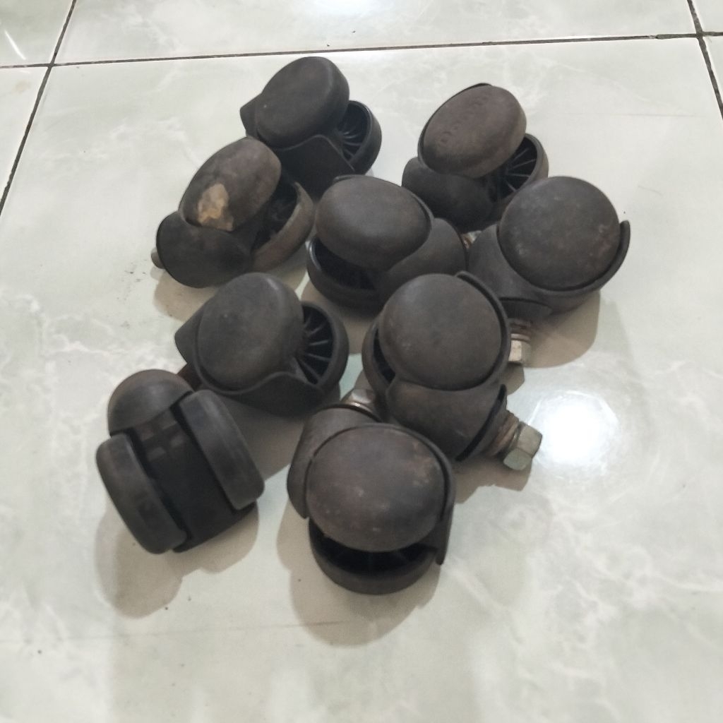 Jual Roda Caster Besi Roda Meja/Kursi/Alat Kondisi Bekas