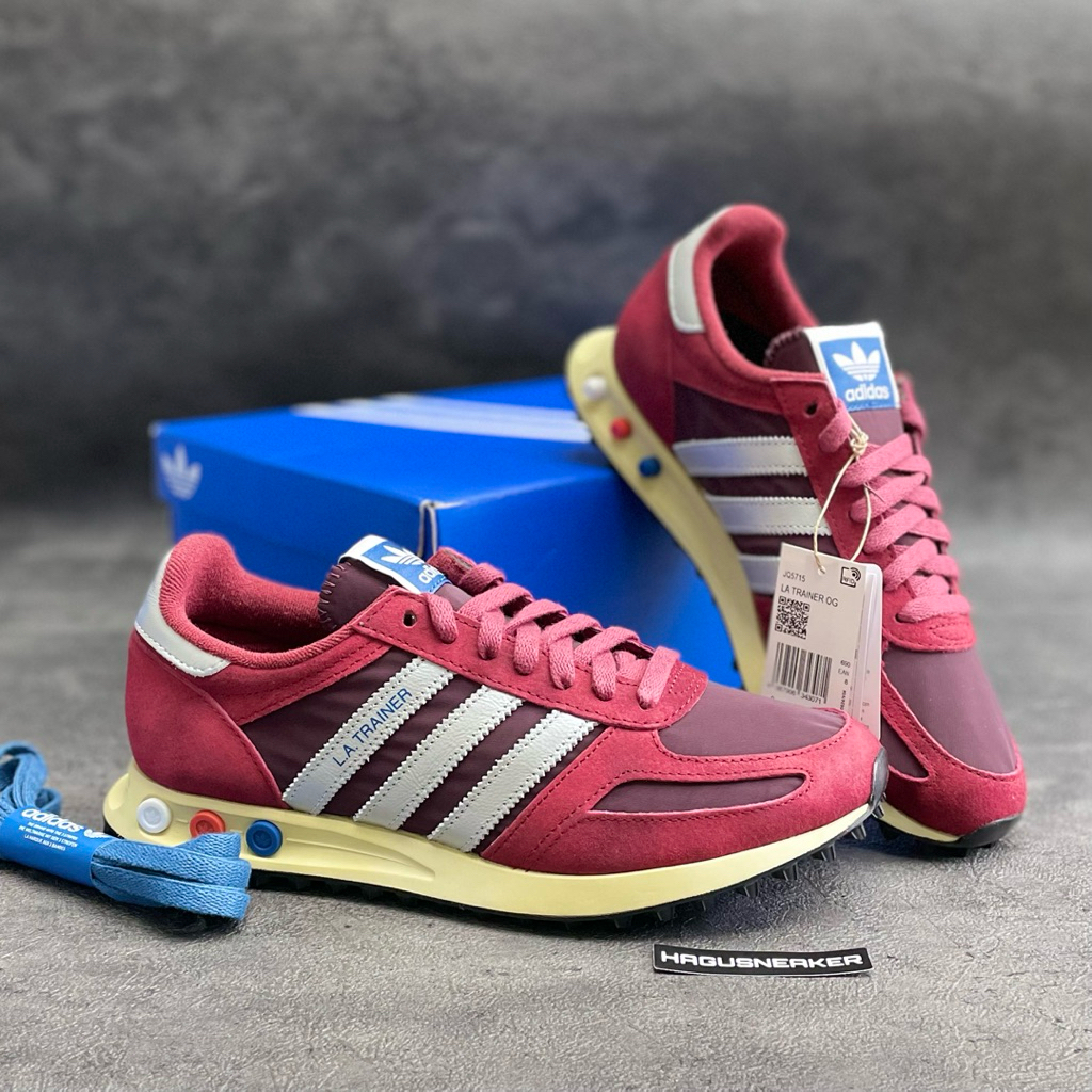 ADIDAS LA TRAINER OG [NOBLE MARRON / SILVER] #JQ5715 HAGUSNEAKER GARANSI 100% ORIGINAL