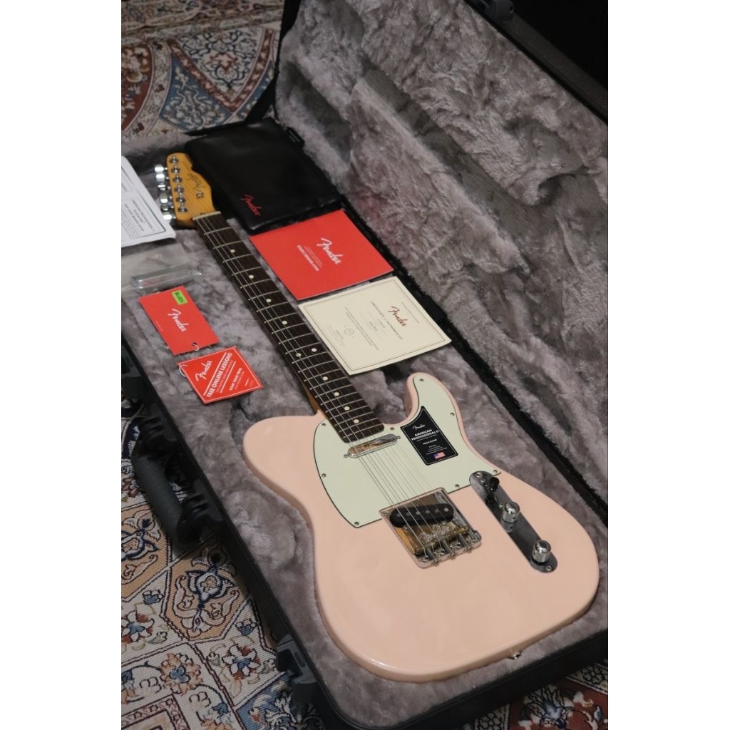 Fender Telecaster American Professional II in Shell Pink Color