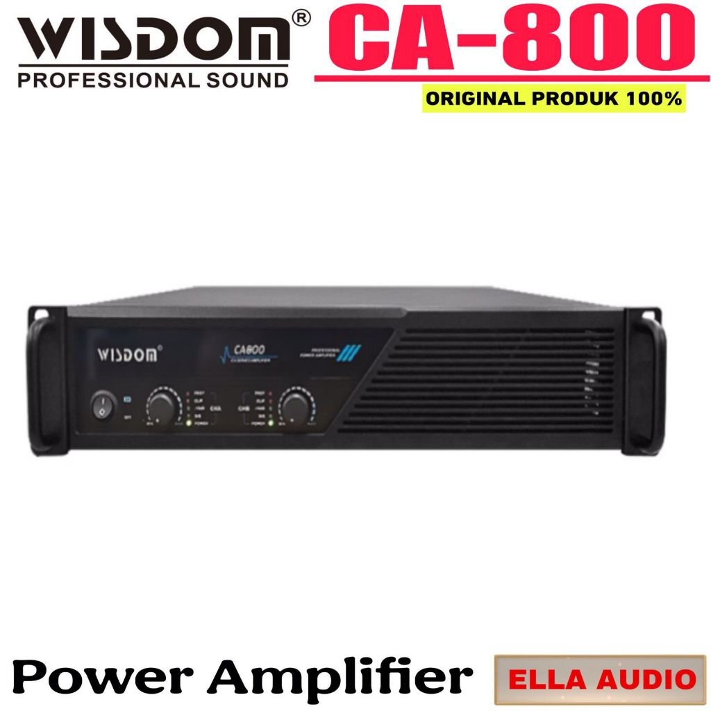Power Amplifier Wisdom CA800 CA-800 2-Channel Ca 800