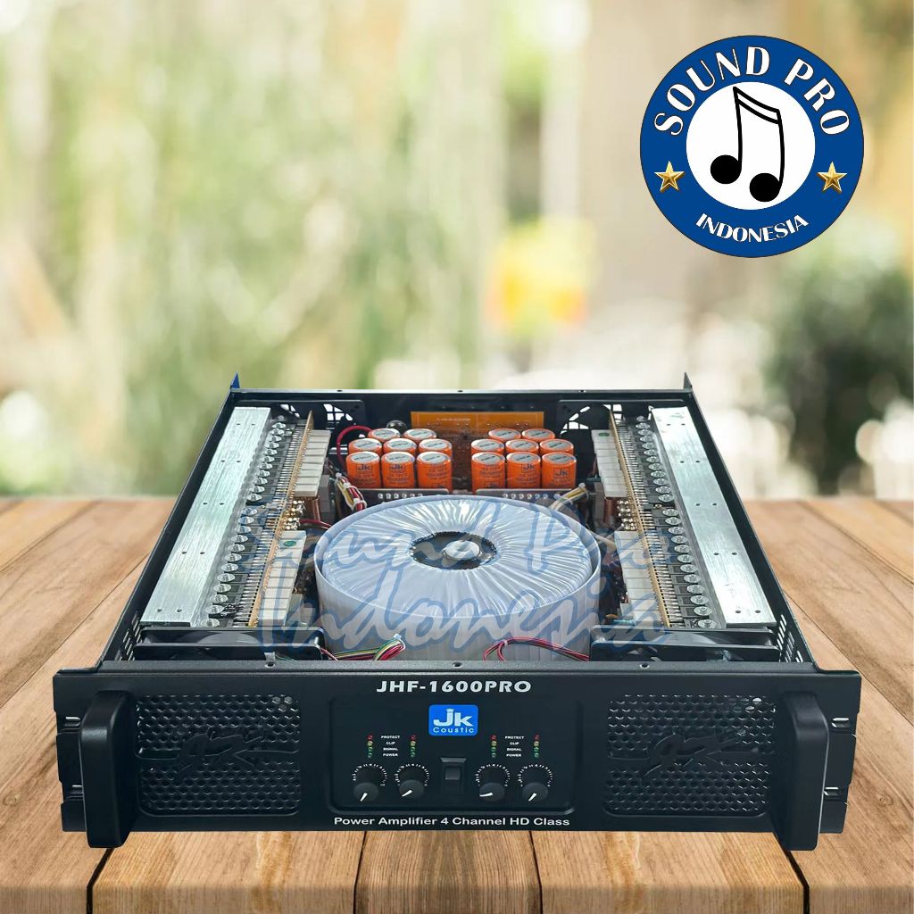 Power amplifier 4 chanel Jk coustic JHF 1600 Pro 4 x 1600 watt