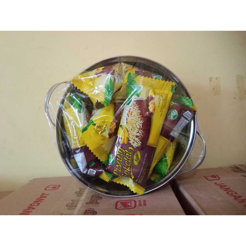 [Paket Hemat 4] Panci Sayur Tanpa Tutup + 10pcs Bolu Rasa Pisang Coklat dan keju // Panci Sayur Serb