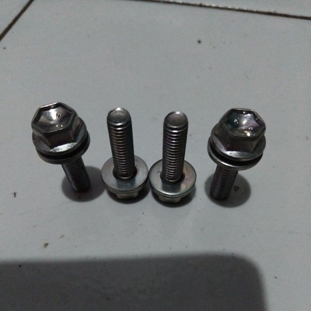 baut m6x25 ring plat orijinal