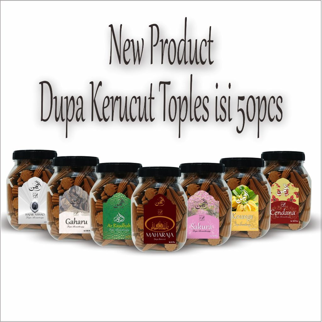 Dupa Bukhur Kerucut Gaharu Toples Super Wangi isi 50pcs
