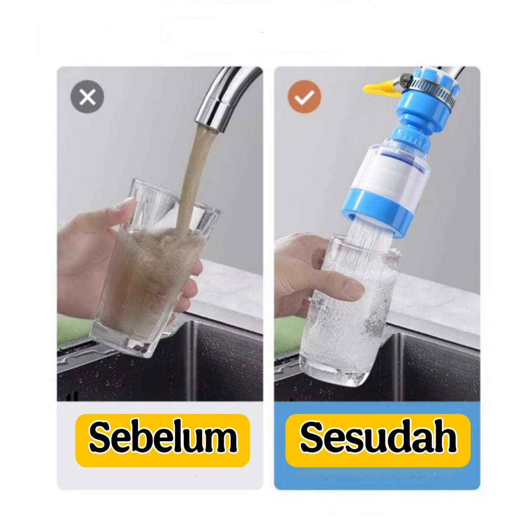 Sambungan Kran Air Saringan Wastafel Universal Flexible Filter Kamar Mandi 4141