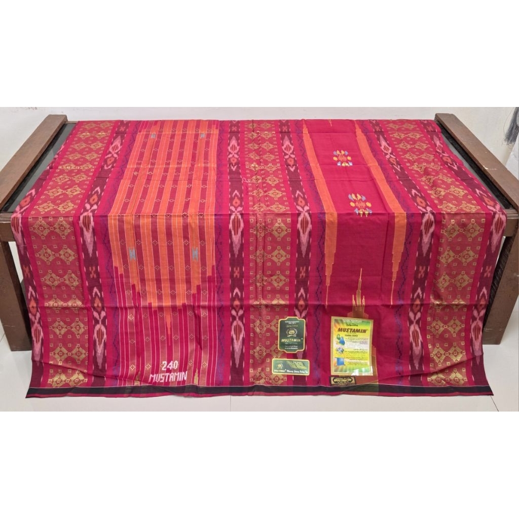 Sarung Tenun Samarinda Mustamin Mesres 240 Motif SGC Original 100%