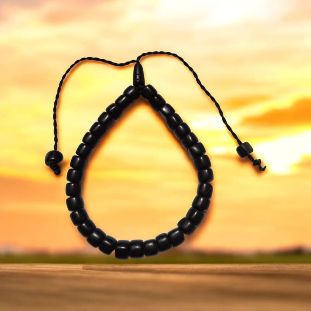 Gelang Tasbih kayu kaokah kokka fauqoha Tasbih hitam minimalis