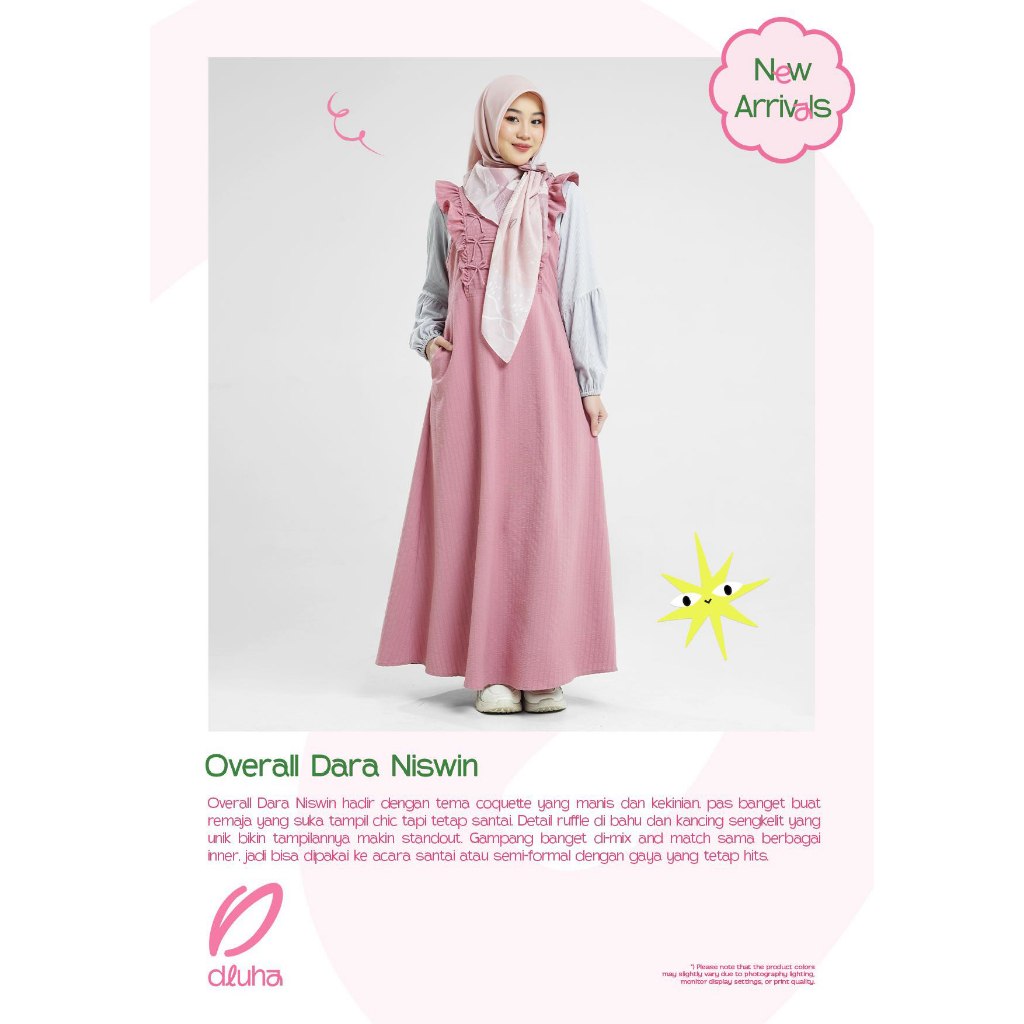 DRESSLIM RABBANI - DRESSLIM DLUHA - OVER ALLL DARA NISWIN