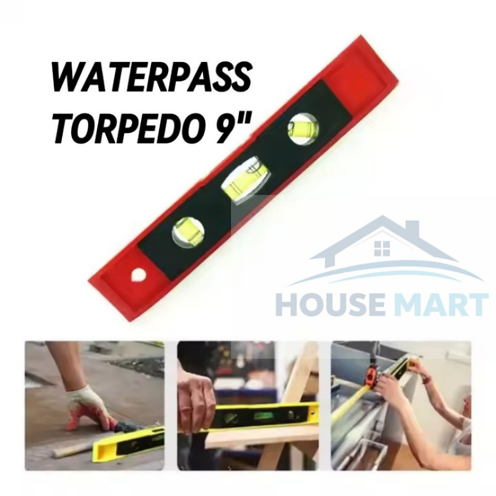 WATERPASS TORPEDO 9" MAGNET / WATERPASS MAGNET MINI TORPEDO 9 INCH BAGUS
