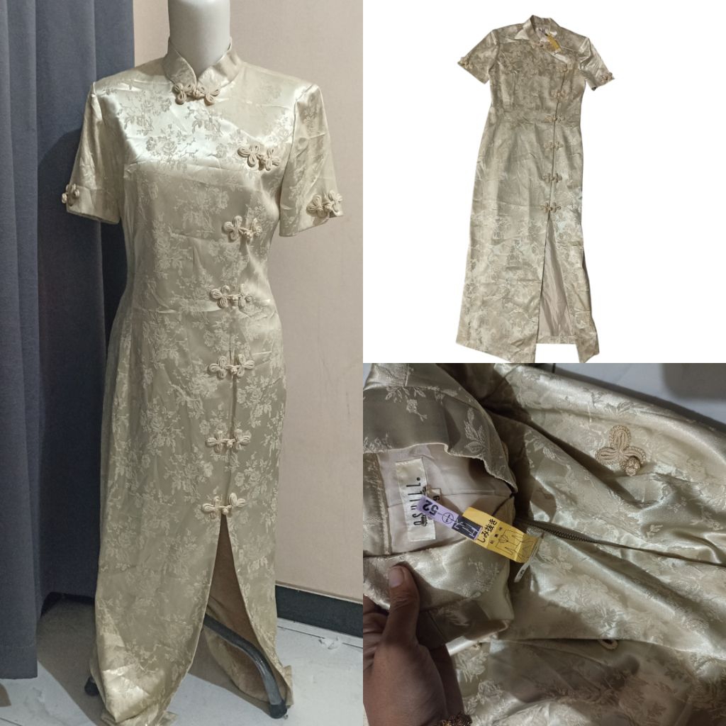 cheongsam qipao Premium gold
