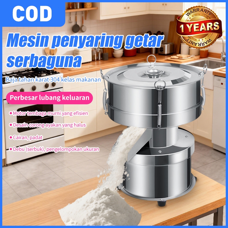 [COD&Garansi] Mesin Penyaring Getar 304 Stainless Steel – Untuk Tepung, Kopi, Bubuk & Cairan-Cocok u