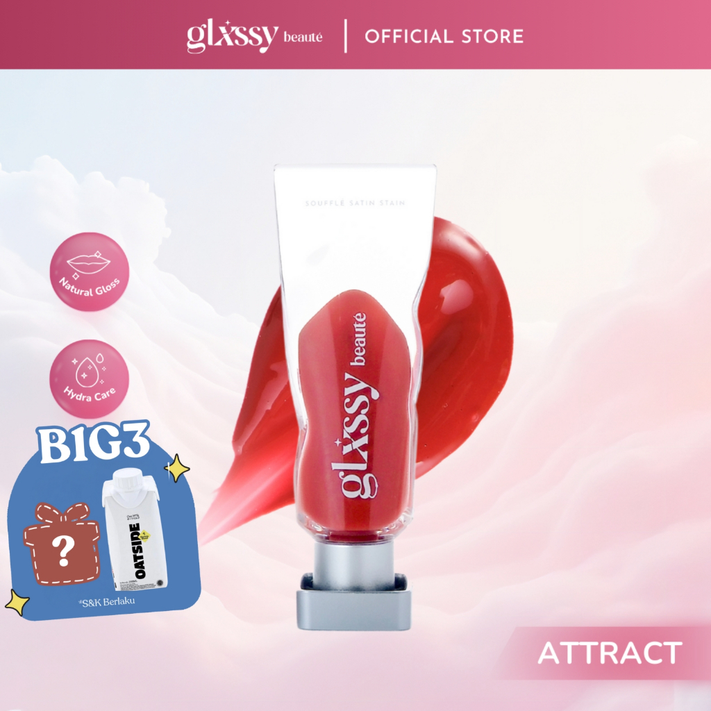 Glxssy Beaute Souffle Satin Stain Attract - Lip Tint