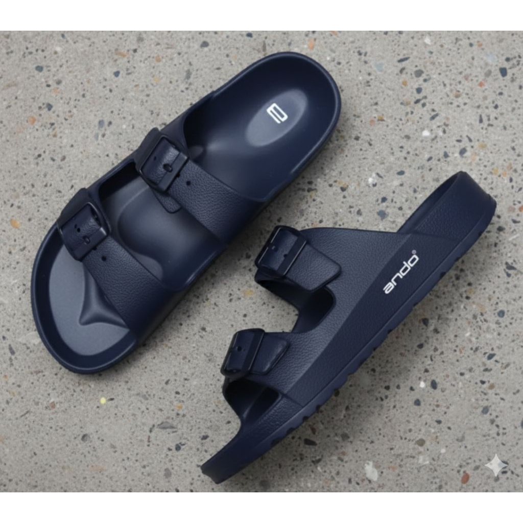 Sandal Pria Slop Tali Gesper Ando Sandal Nyaman Sandal Ando