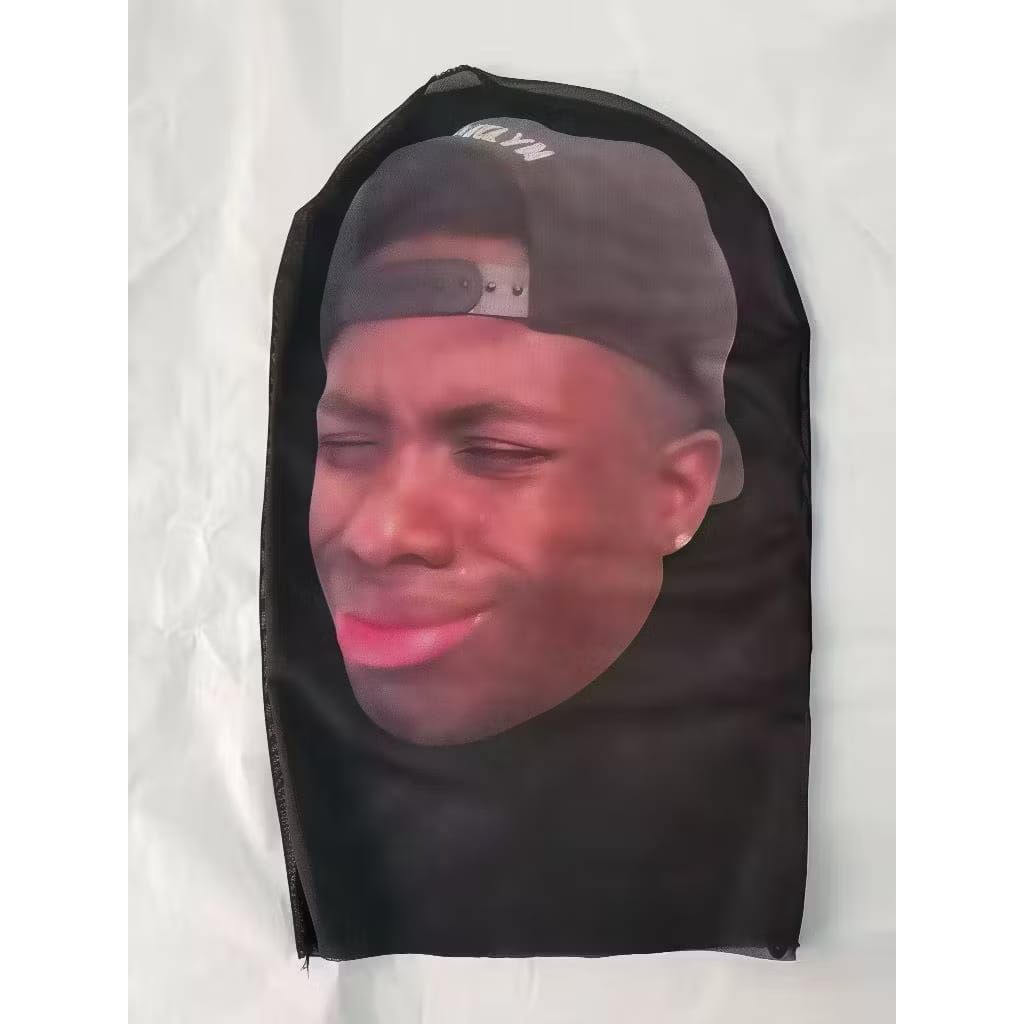 {OTU} Topeng Wajah Lucu 3D / topeng 3d topeng kain full print masker tutup kepala / Masker Motor