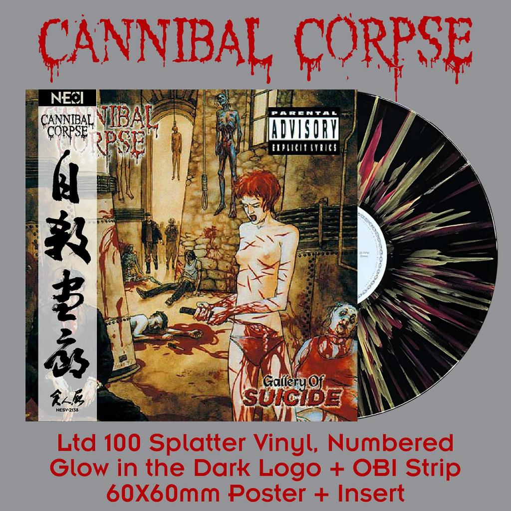 Vinyl Cannibal Corpse - Gallery Of Suicide Limited 100 Numbered