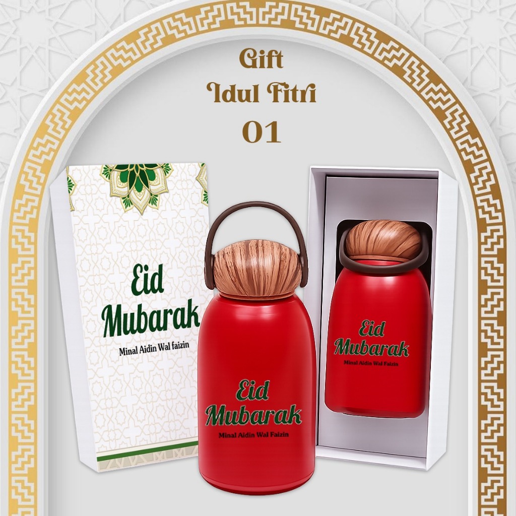 HAMPERS LEBARAN / IMLEK / TERMOS CUSTOM HARDBOX  / CHRISTMAS / SOUVENIR SATUAN TERMOS JAMUR + HARDBO