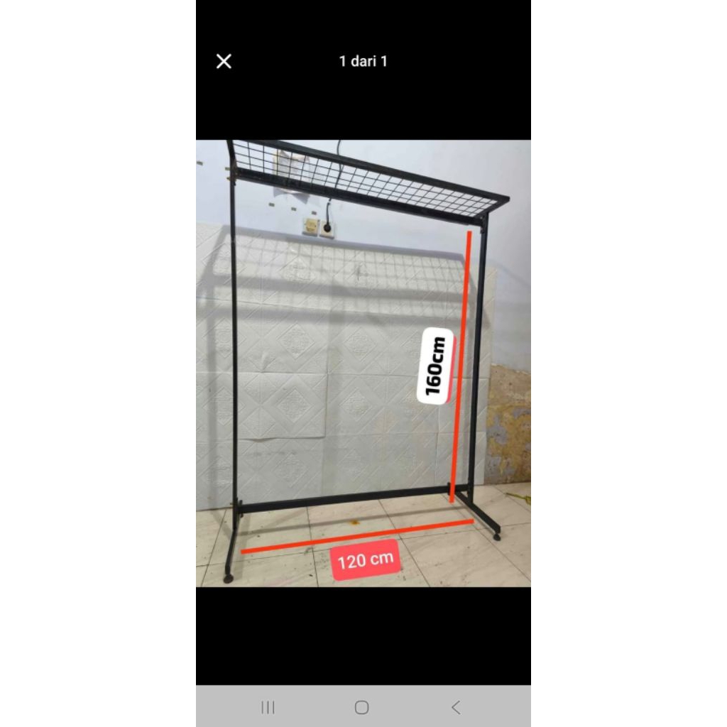 Gantungan Baju Besi Bekas, Gantungan Besi Ram, Mudah Dibongkar Pasang