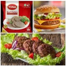YONA PATTY BURGER BEEF ISI 10 500GR (FROZEN FOOD)