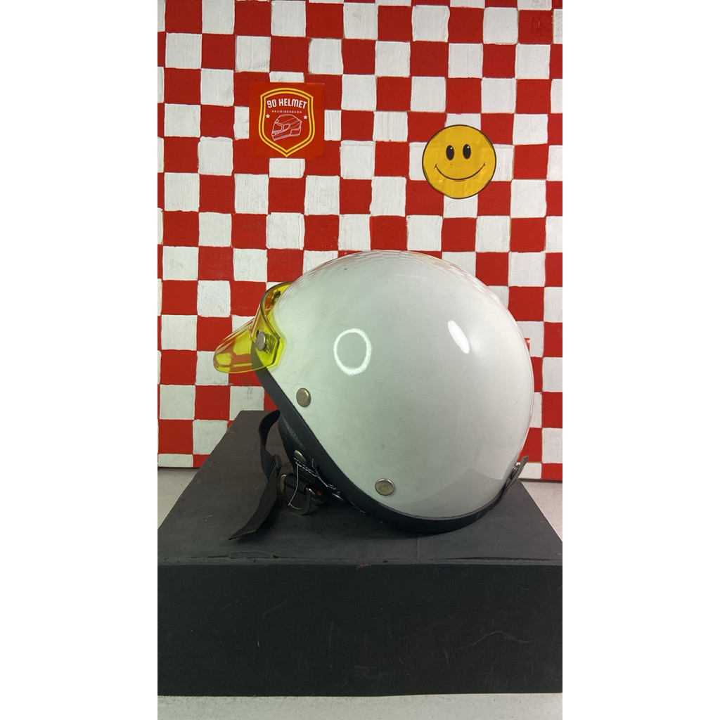 Helm Retro Pet Transparan / Helm Chip retro