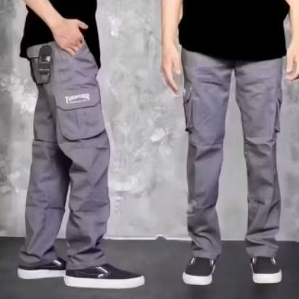 Celana Cargo Panjang Pria Premium dengan Bahan American drill