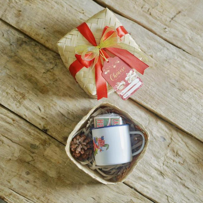 Ready Stock Hampers Imlek Mug Enamel - Hampers Teh | Tea Hampers