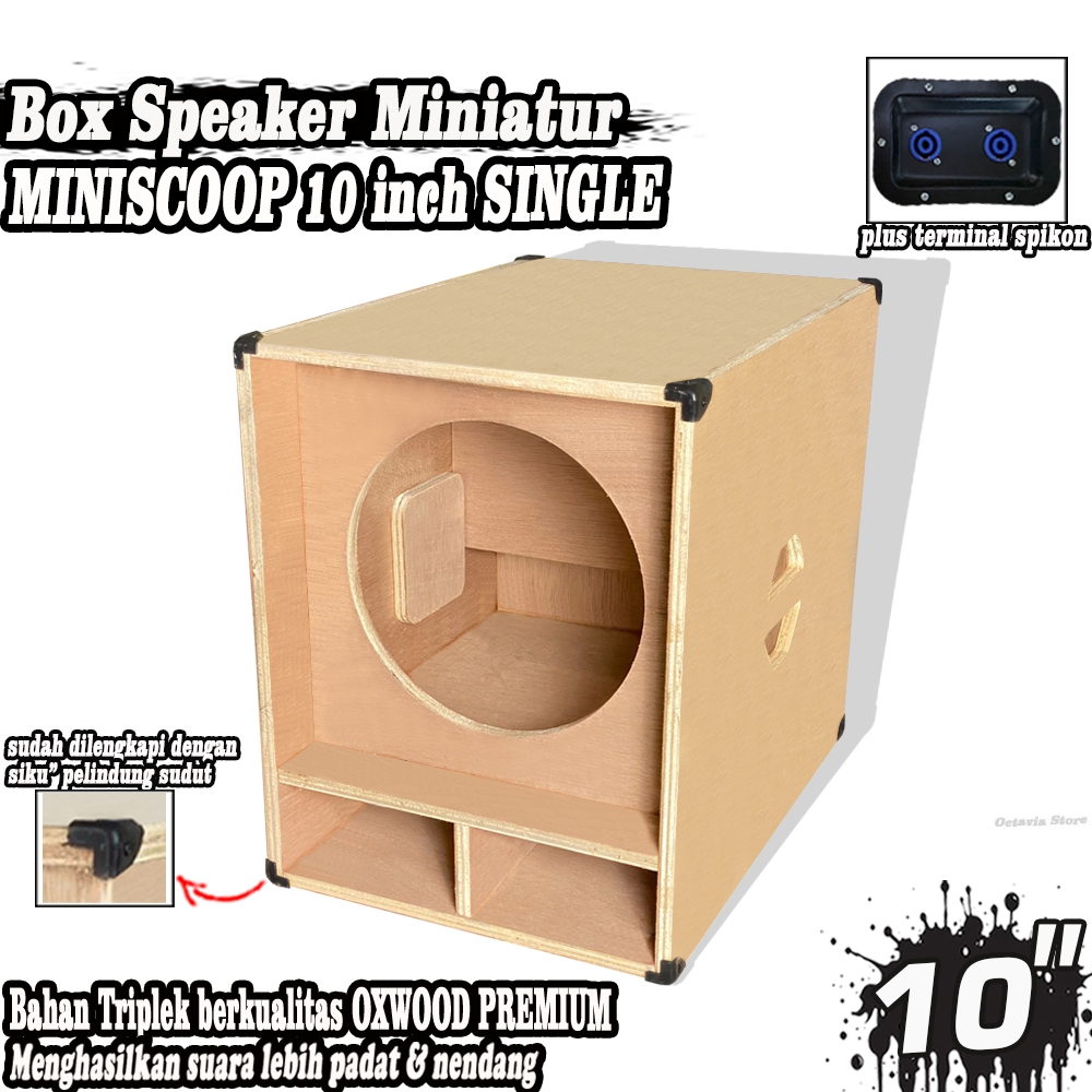 Box Speaker Miniatur Miniscoop 10 Inch