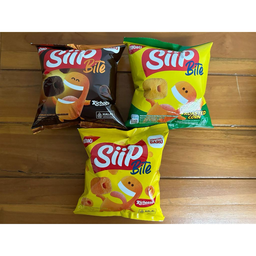Nabati SIIP Bite 50gr varian Choco, Cheese, Roasted Corn