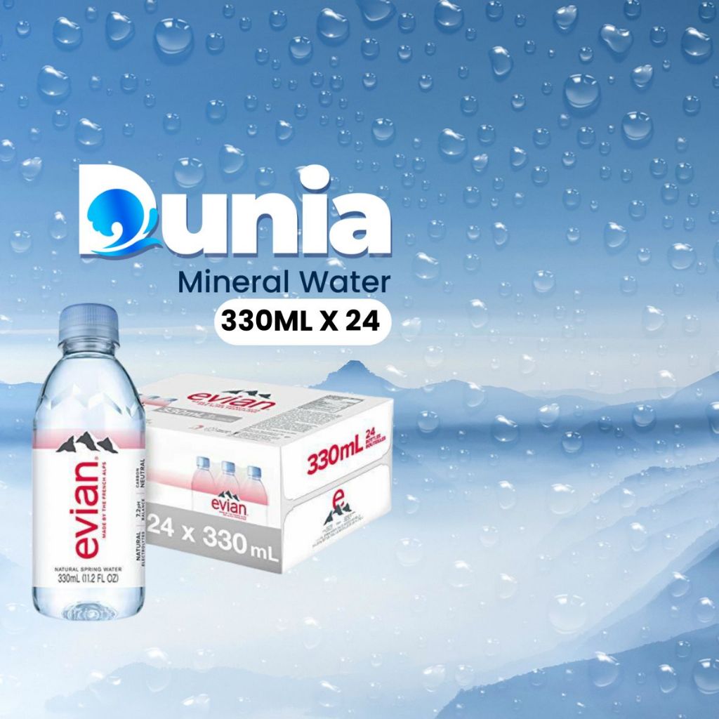 Evian Natural Mineral Water 330ml PET