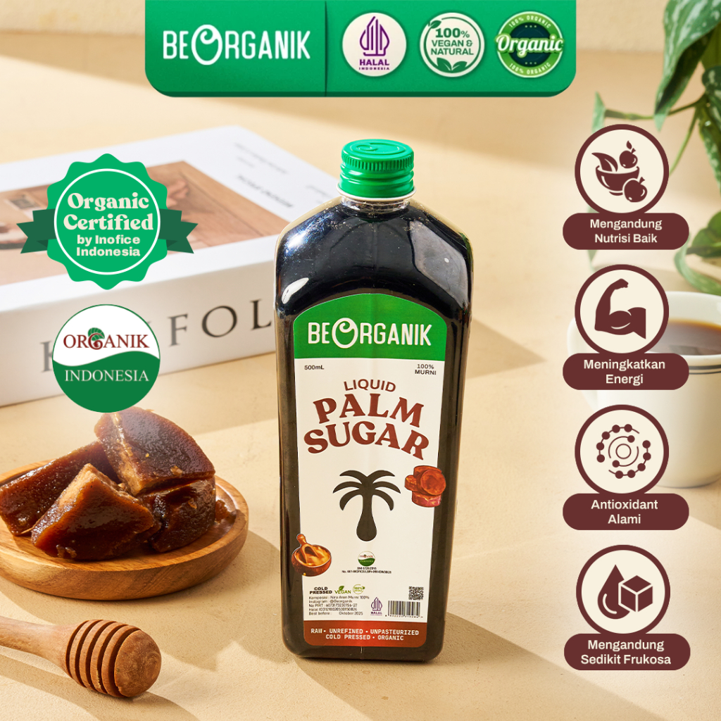 GULA AREN CAIR / LIQUID PALM SUGAR BEORGANIK 500ML