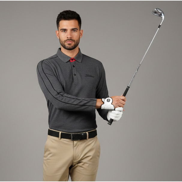 TITLEIST Baju Golf Kaos Kerah Poloshirt Jersey Tenis Padel Dryfit - Buat Pria Laki-laki Cowok