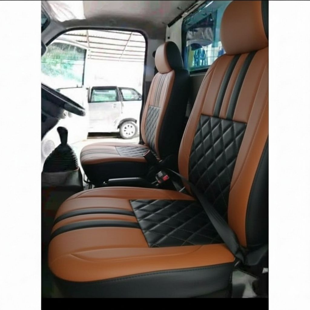 Sarung jok mobil elf macan/cover jok mobil truk elf macan