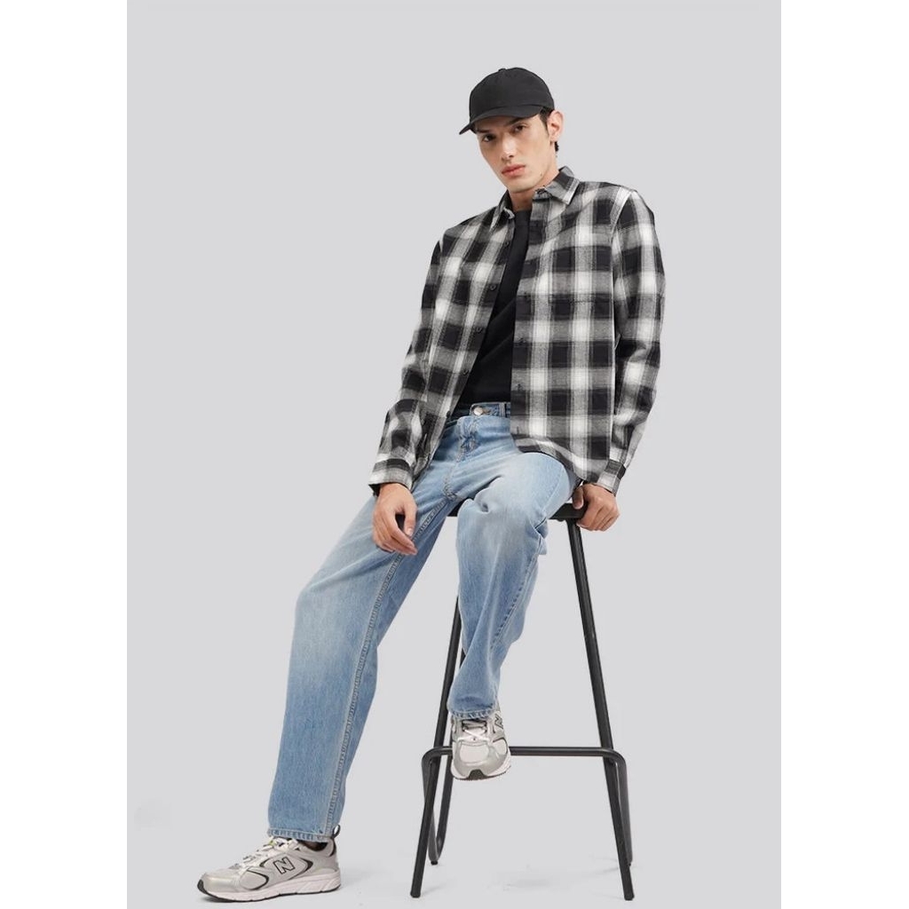 Kemeja Original Flanel Executive Black